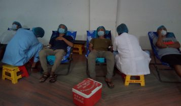 इसाई समाजद्धारा दमकमा ४०औं रक्तदान कार्यक्रम